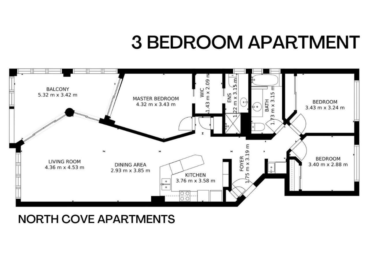 North Cove Waterfront Suites Cairns Rum bild